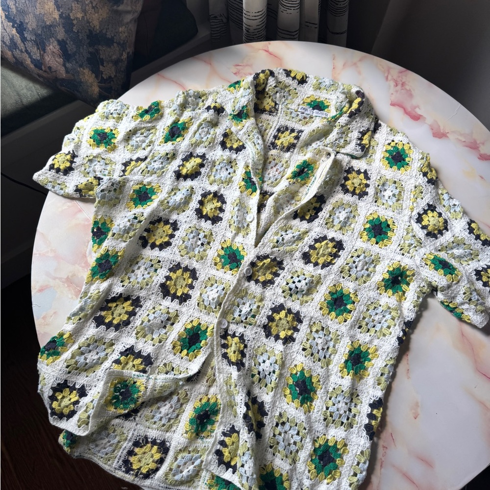 Zara Multicolor Crochet Top
